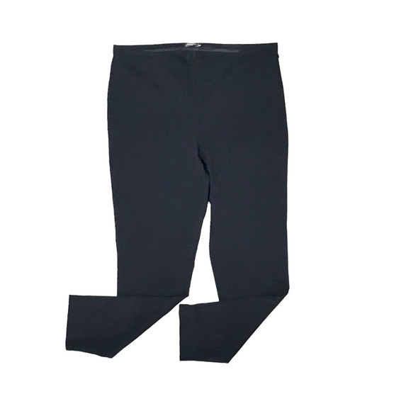 J. McLaughlin Womens Dress Pants Black Straight Leg 14 Stretchy Tailored Classic - Picture 1 of 10